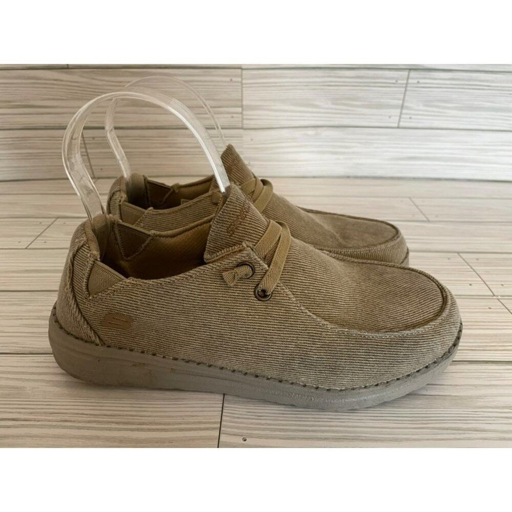 Skechers Brown slip on sneaker air-cooled memory foam Size 4 - Picture 2 of 16